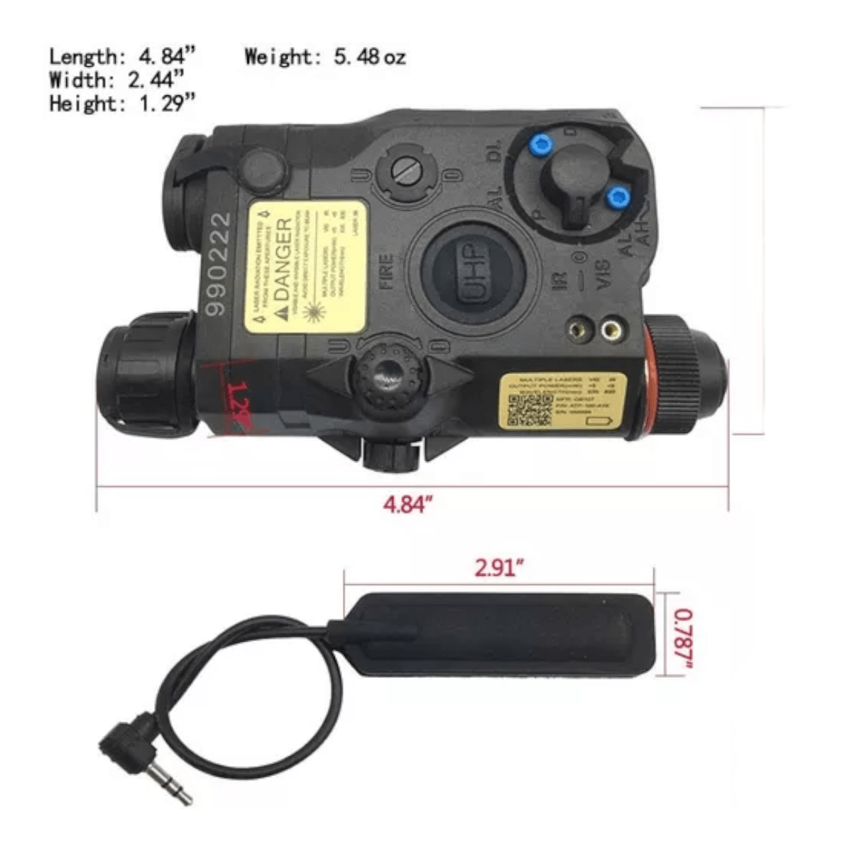 laser linterna luz led Miras MLT27