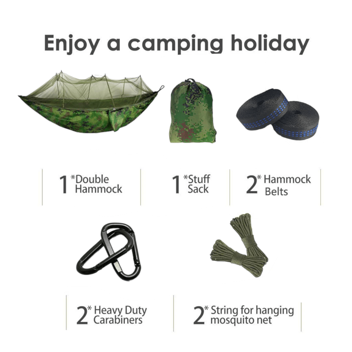 Hamaca mosquitero camping HC3