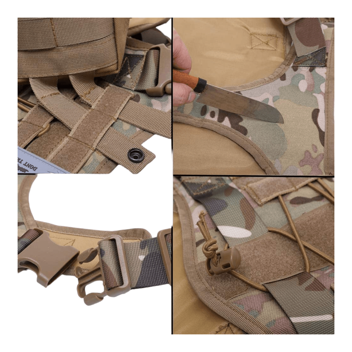 Arnes multicam chaleco tactico mascota ATP2