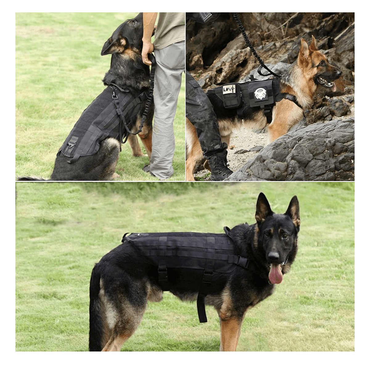 Arnes chaleco tactico mascotas ATP3