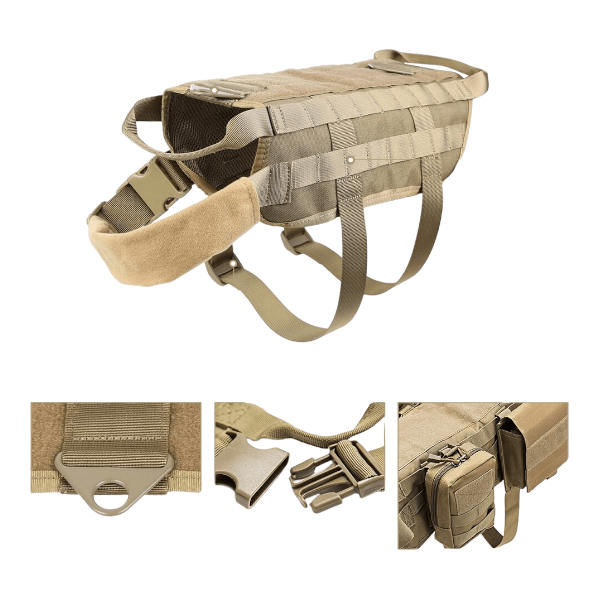 Arnes chaleco tactico mascotas ATP3