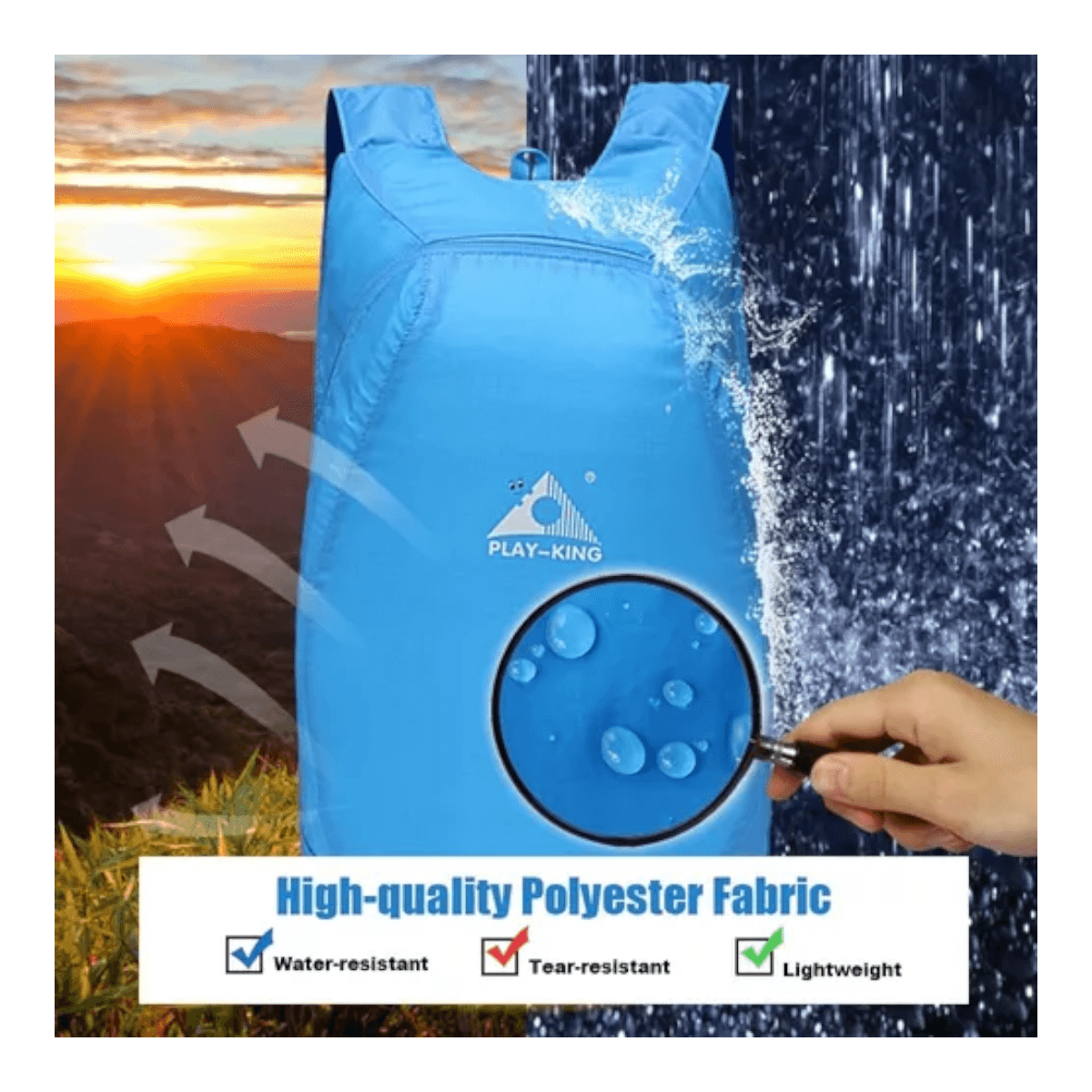 Mochila plegable impermeable 25L M121