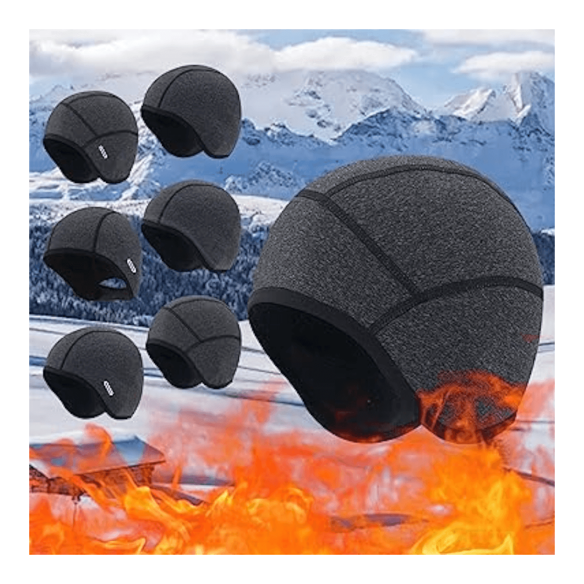 Gorro térmico invierno ciclismo correr resistente viento JG29