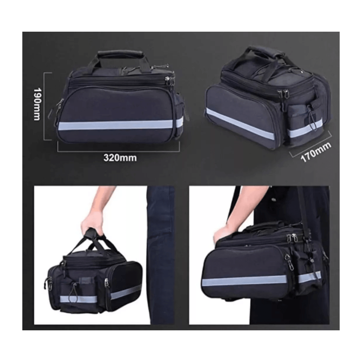 Bolso Alforja Bicicleta Portaequipajes 30l BBP4