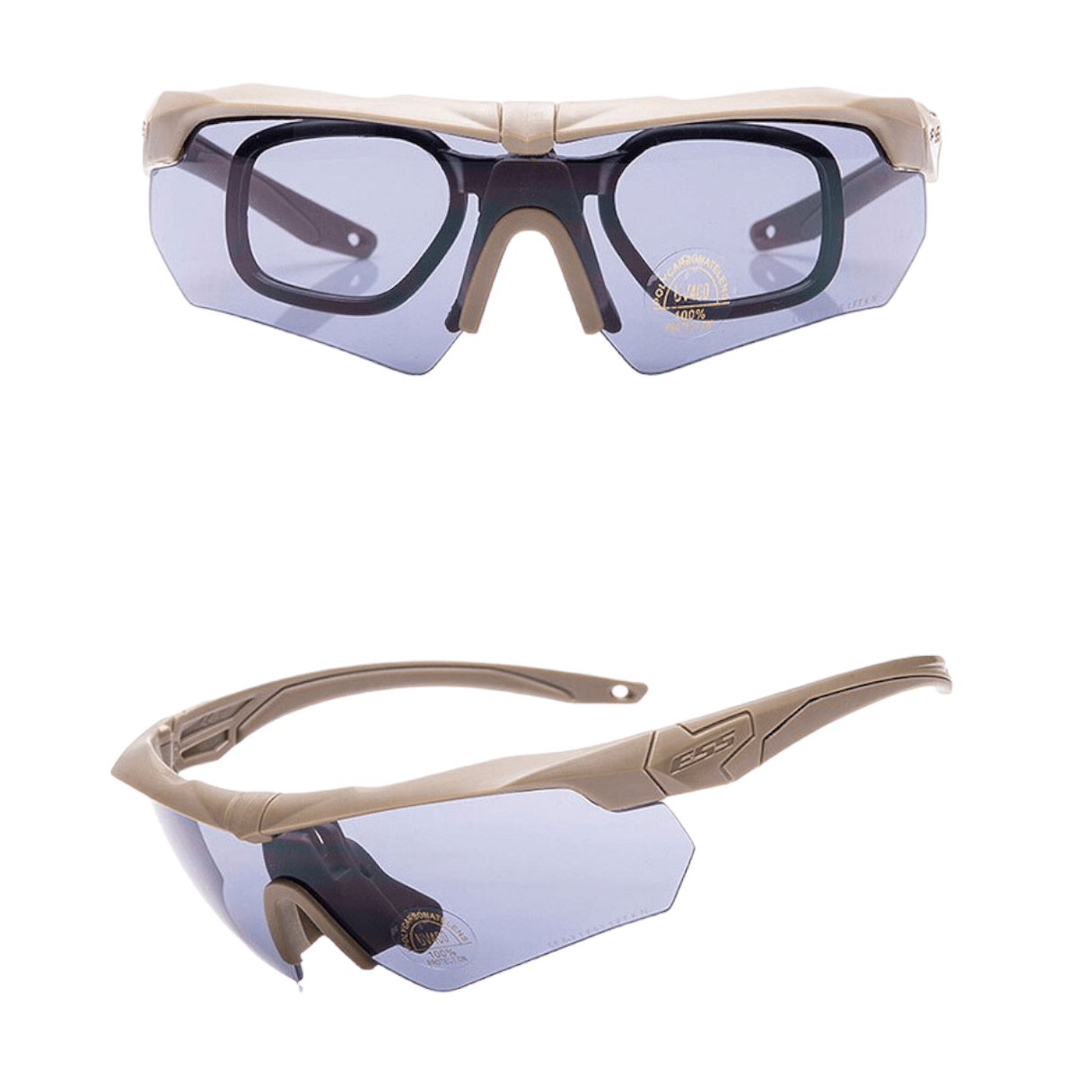 Lentes Tactico Estilo Militar Tipo Ess Proteccion Uv 3 Micas L5