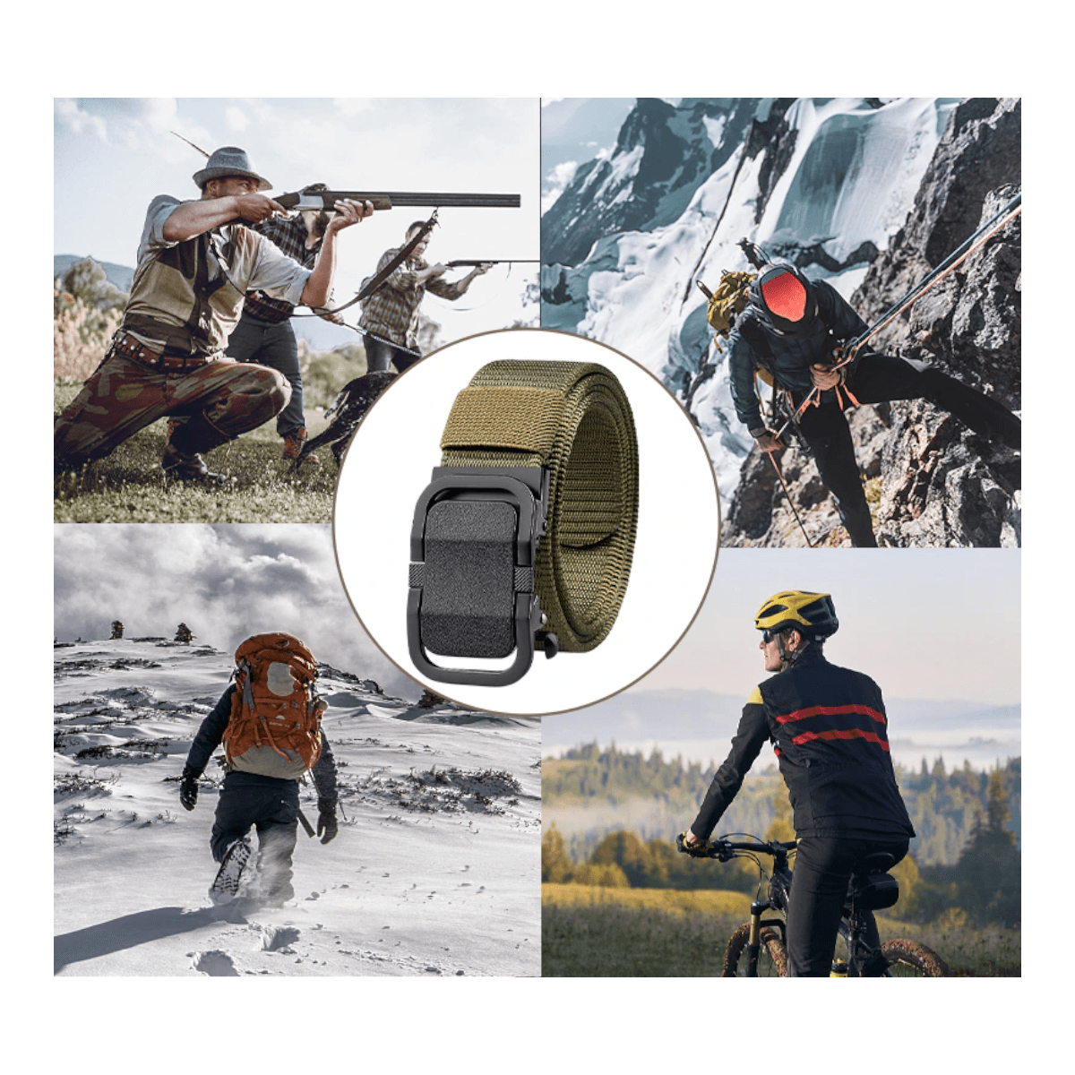 Cinturon nailon hebilla automatica CTM11