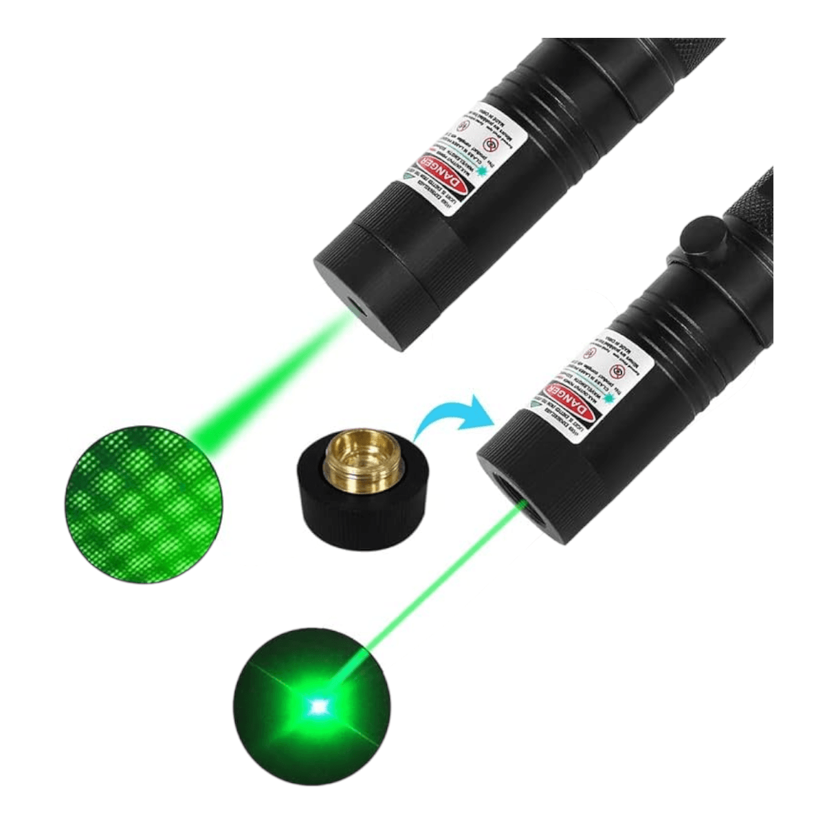 Puntero Laser Verde/rojo Yl-303 radiacion larga distancia MLT20