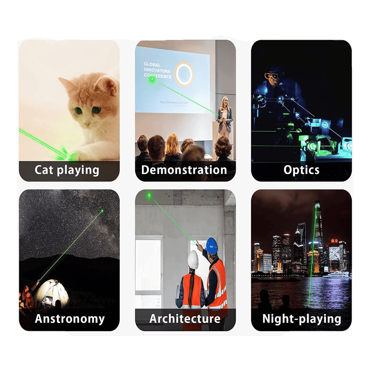 Puntero Laser Verde/rojo Yl-303 radiacion larga distancia MLT20