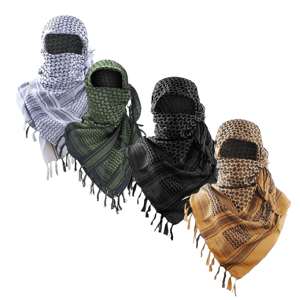 Shemagh Bufanda algodon Keffiyeh  Tactico Arabe BLV4
