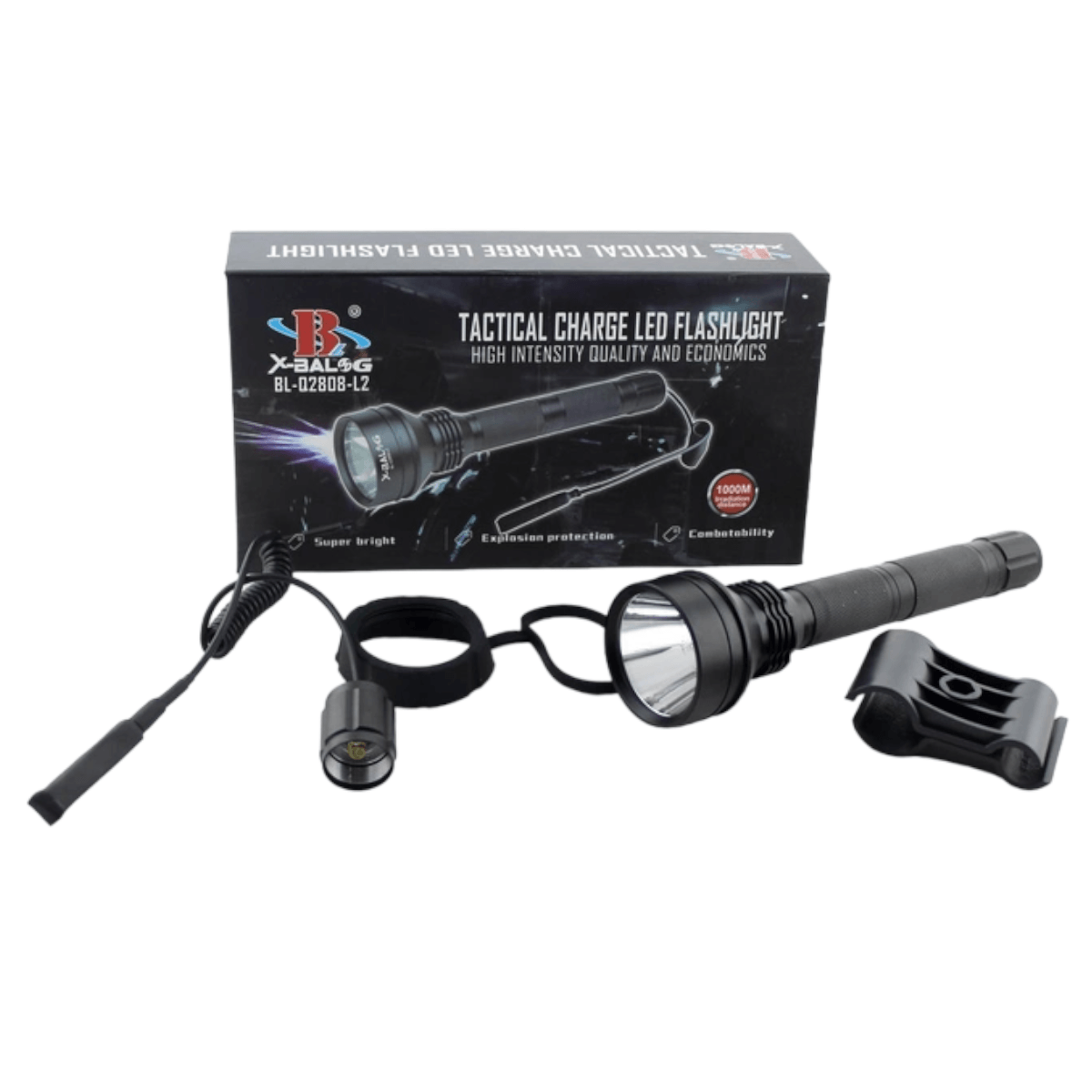 Linterna Militar 3 Lentes modelo Q2808-l2 Bailong LTL21