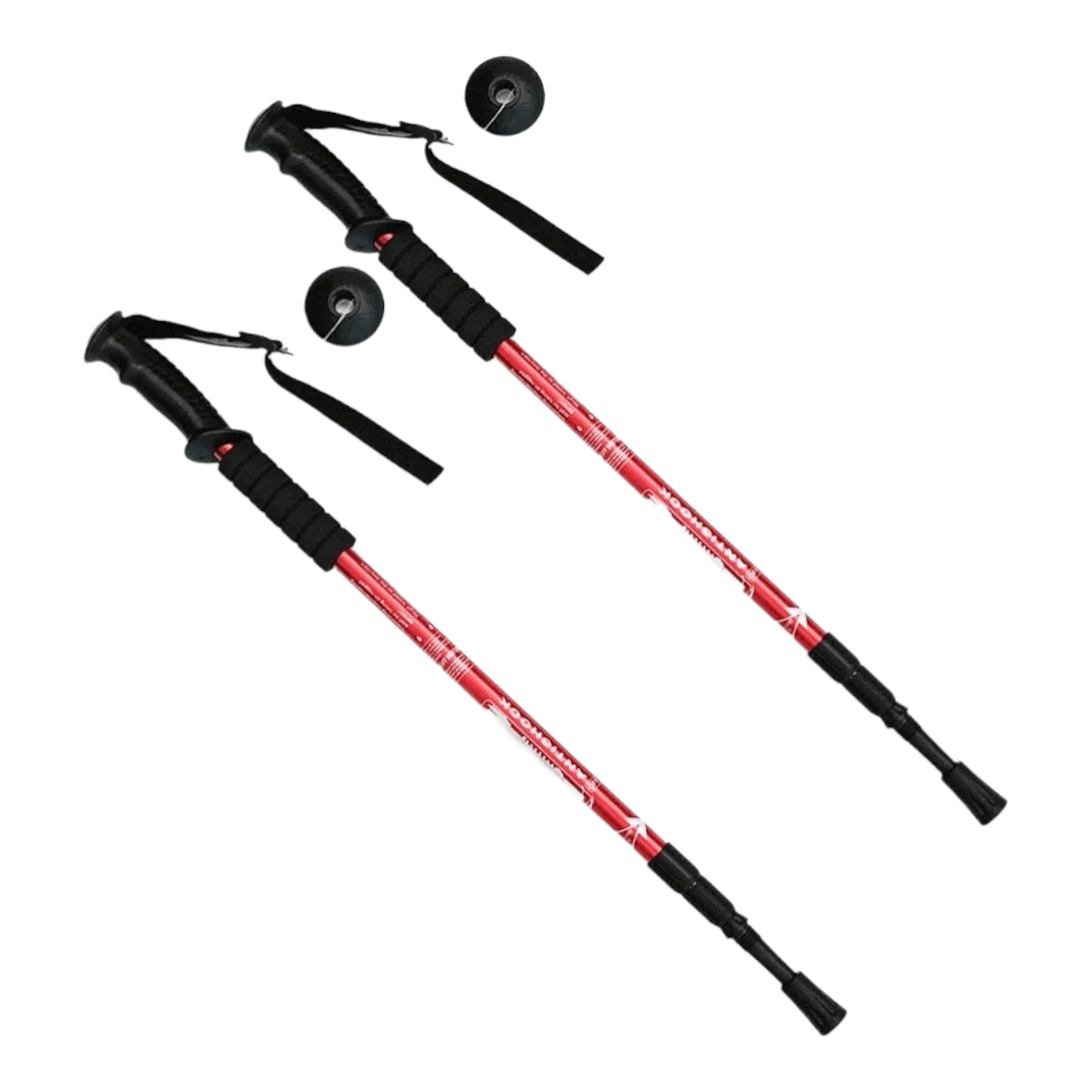 Bastones trekking 2pack aluminio 3 Tramos Antishock BTK2