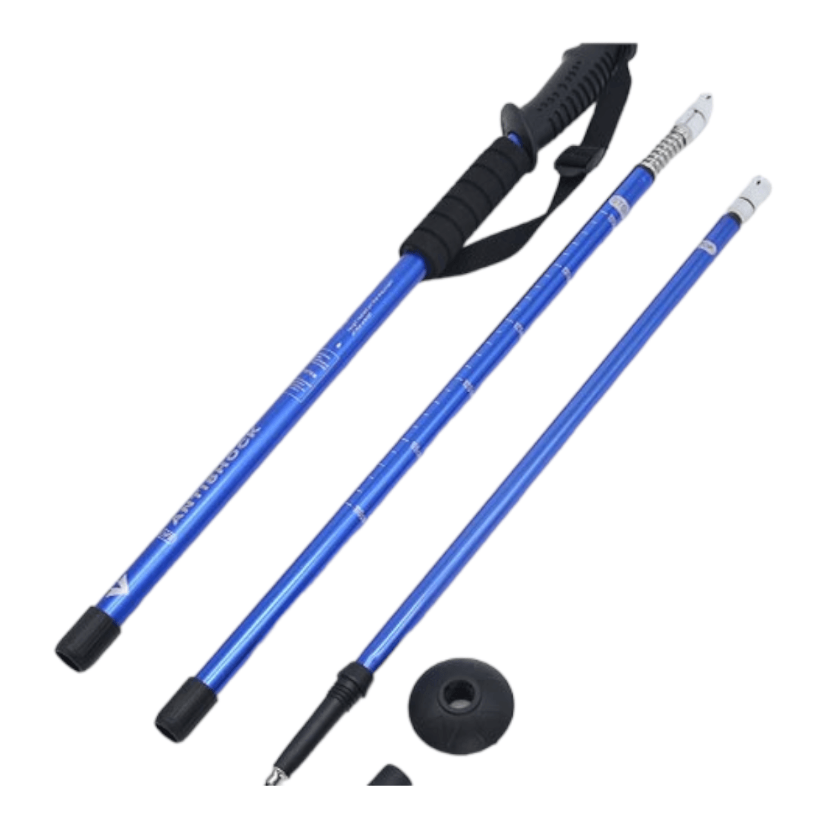 Bastones trekking 2pack aluminio 3 Tramos Antishock BTK2