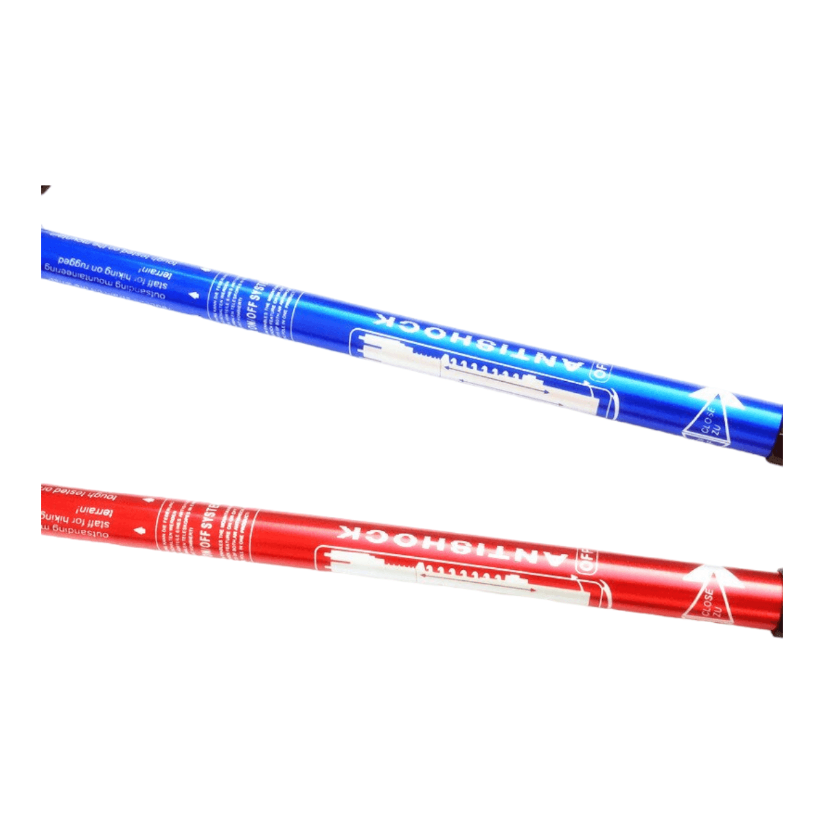 Bastones trekking 2pack aluminio 3 Tramos Antishock BTK2