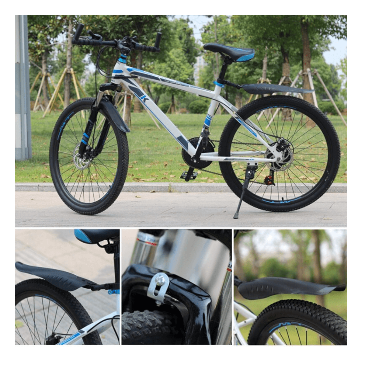 Guardabarros delantero y trasero bicicleta montaña SCT12