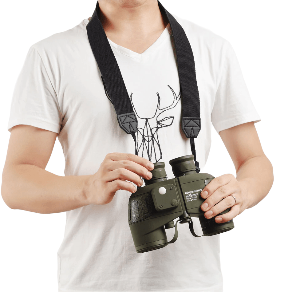 Binocular Prismatico Marino Militar Brujula Telescopio Practico 10x50 BM13