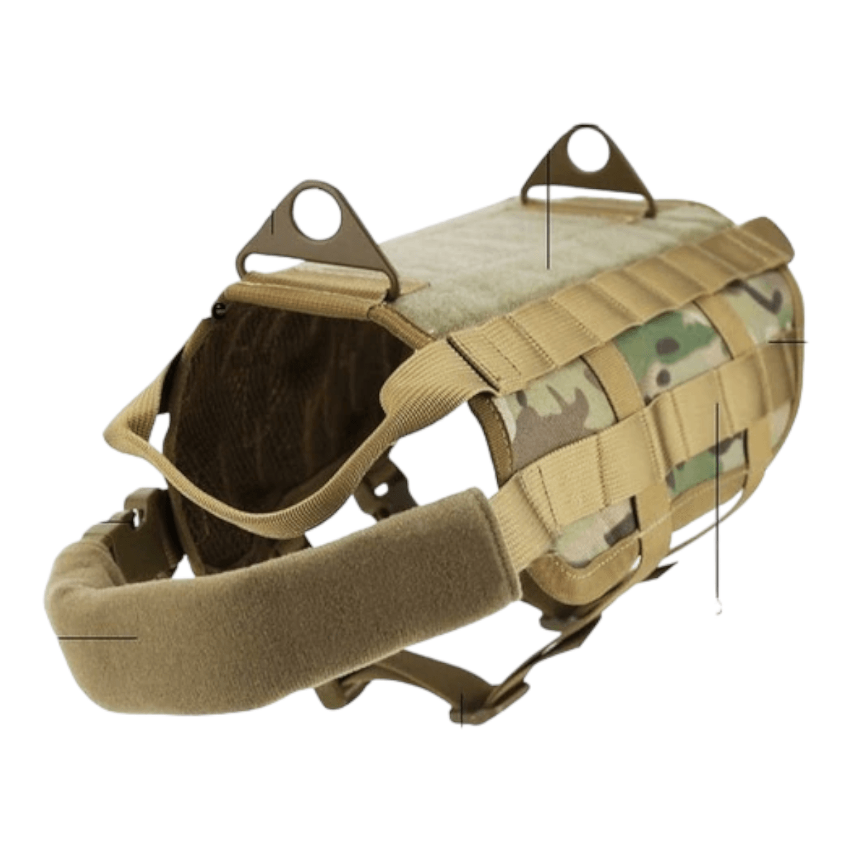 Arnes chaleco tactico mascotas ATP3