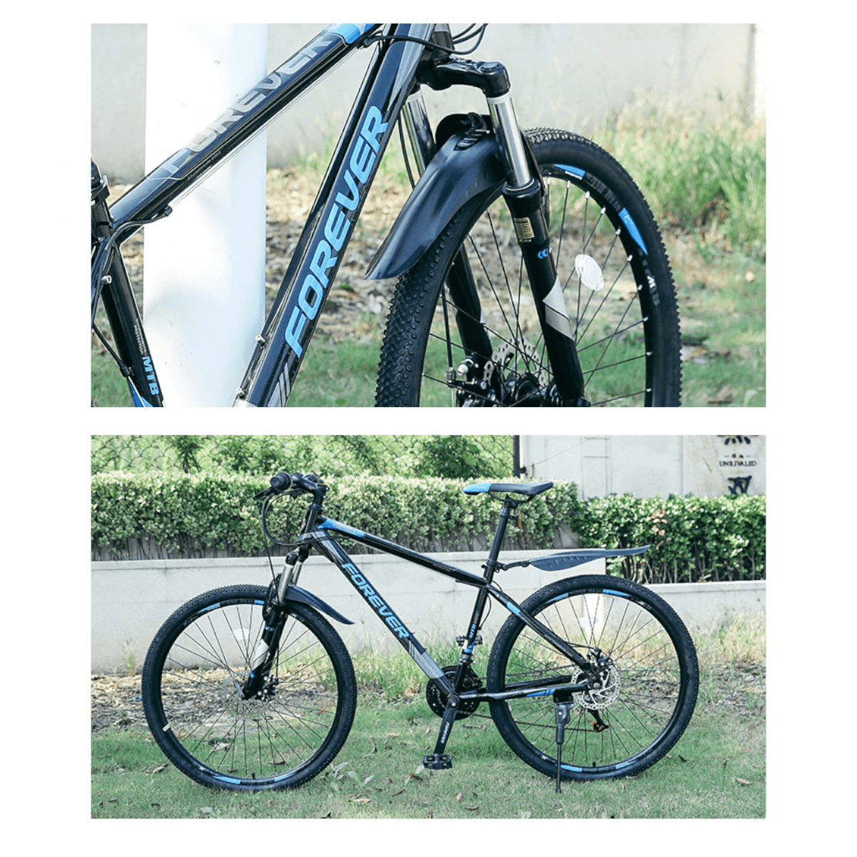 Guardabarros delantero y trasero bicicleta montaña SCT12