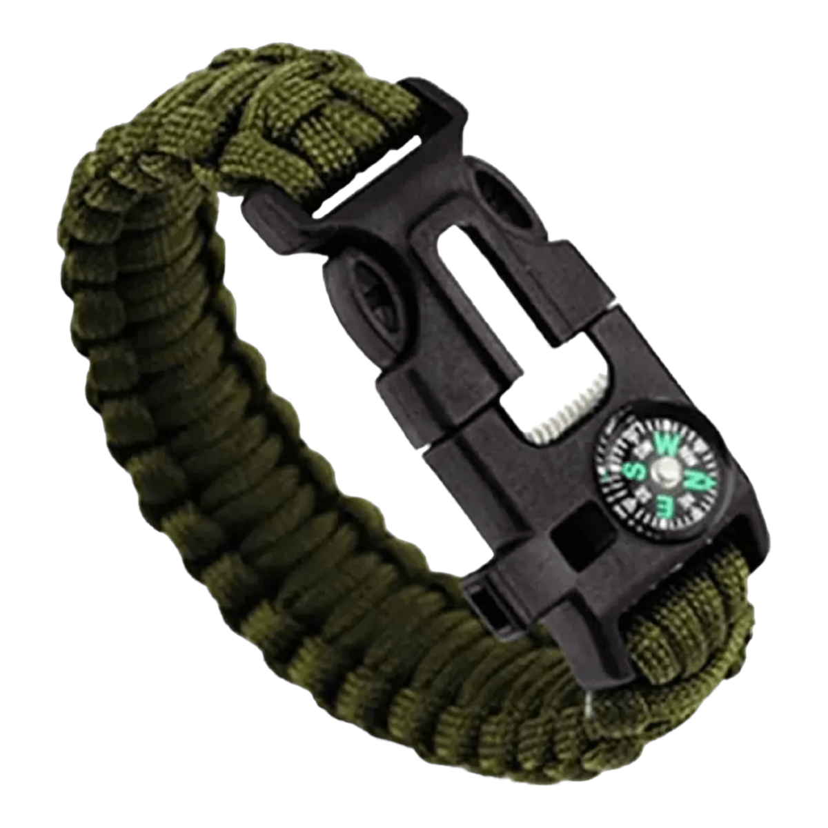 Pulsera Brujula Paracord Treking Supervivencia 5 En 1 BJ4