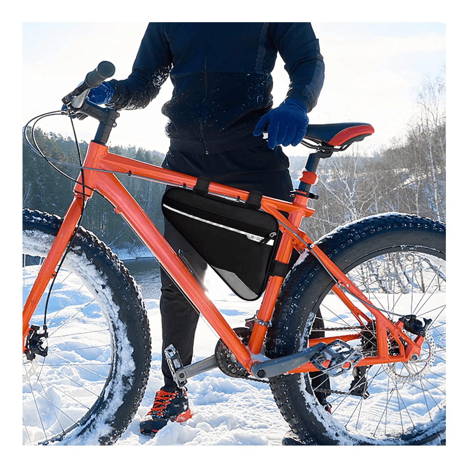 Bolso Triangular Impermeable Bicicleta 1.5 Litros BBP8