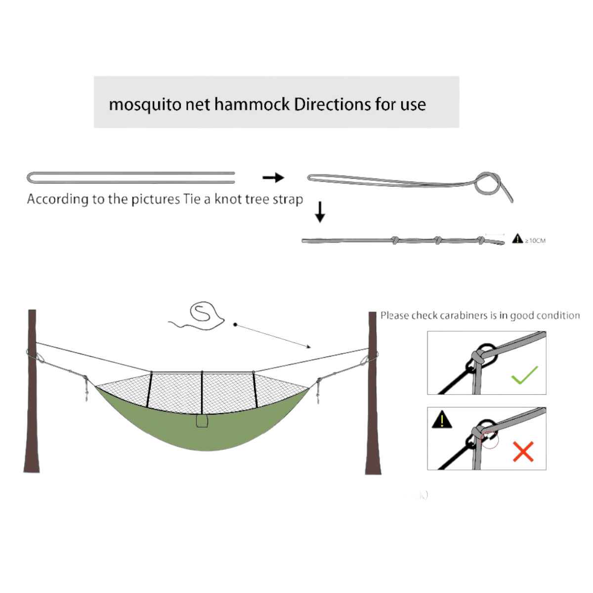 Hamaca mosquitero camping HC3