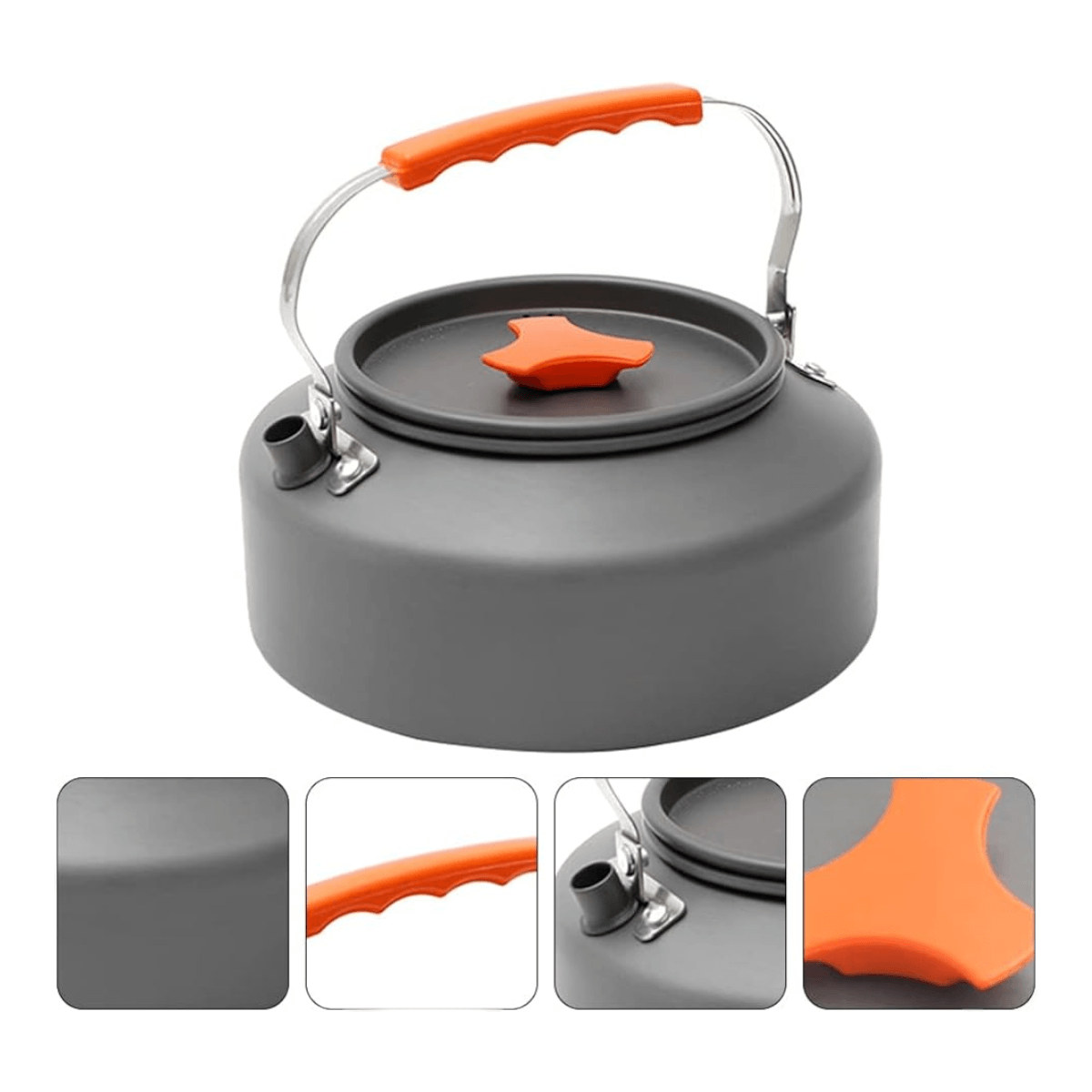 Hervidor agua aluminio acampar 1.6 L OC10