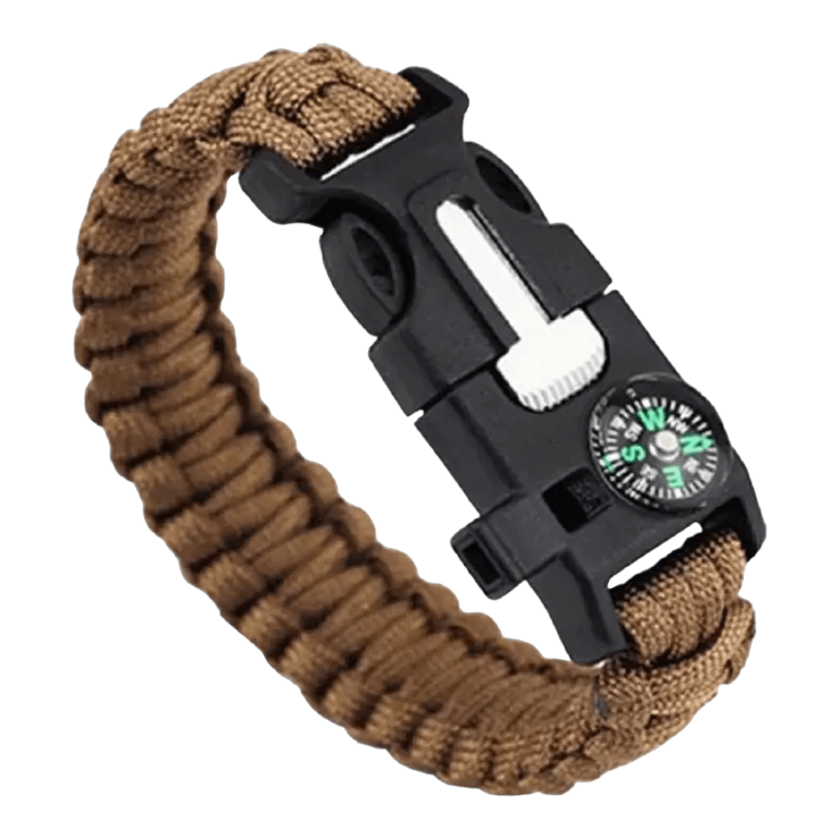 Pulsera Brujula Paracord Treking Supervivencia 5 En 1 BJ4