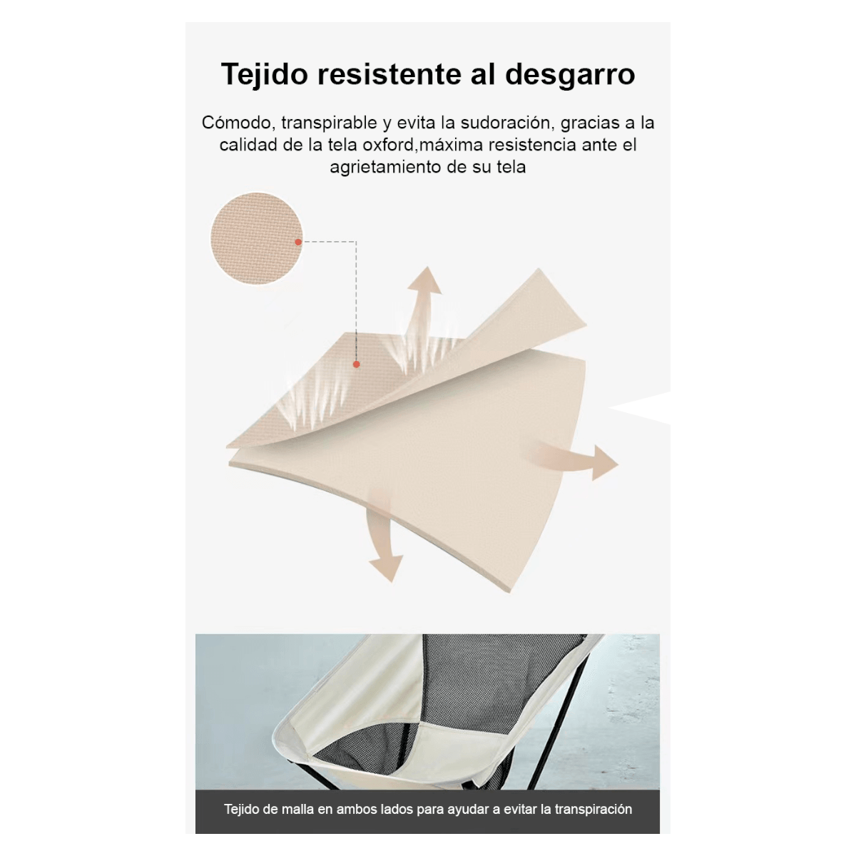 Silla Plegable Corta Campamento Aire Libre SA6