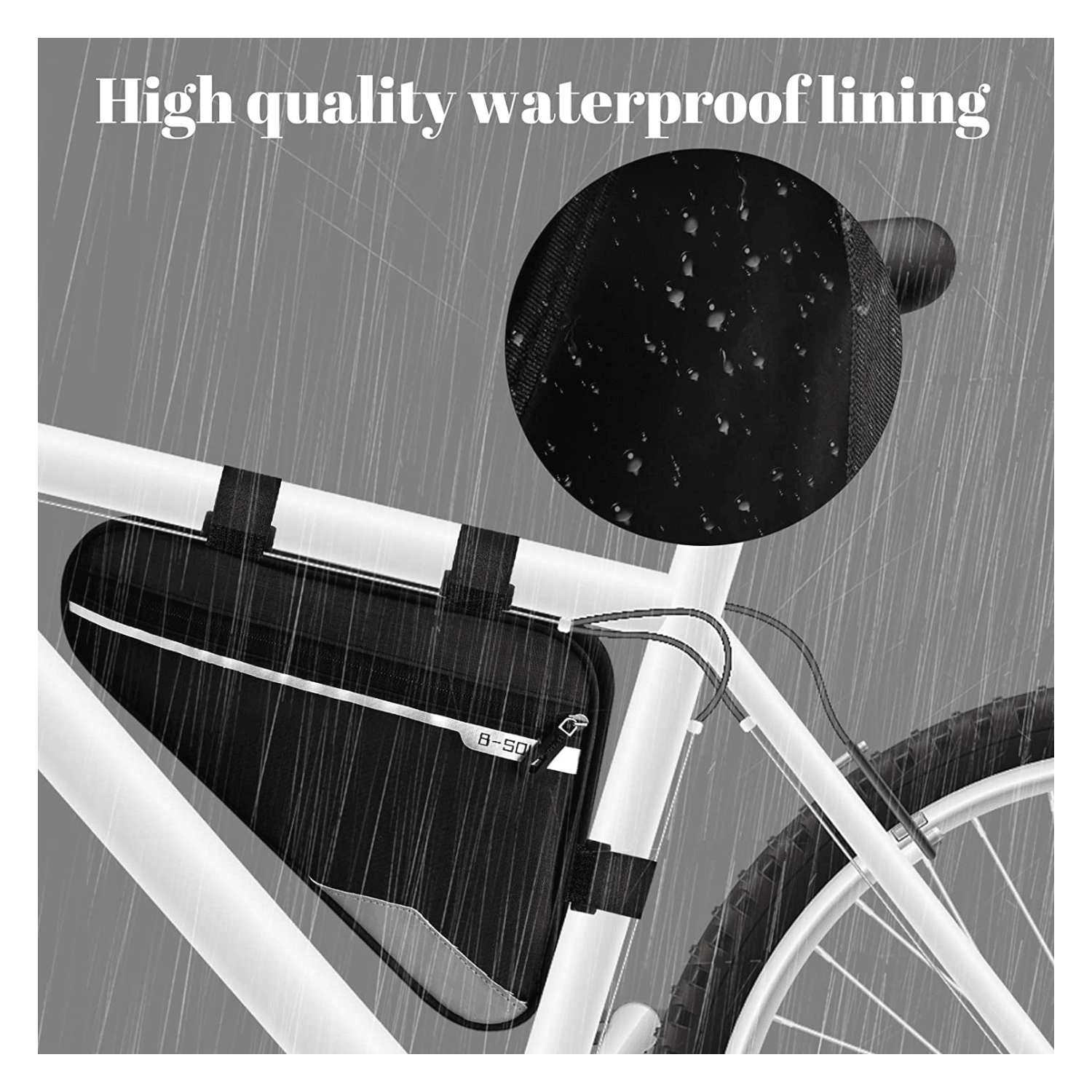 Bolso Triangular Impermeable Bicicleta 1.5 Litros BBP8