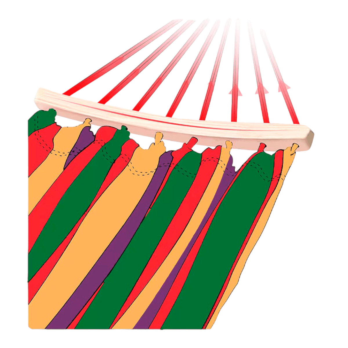 Hamaca colgante camping HC2