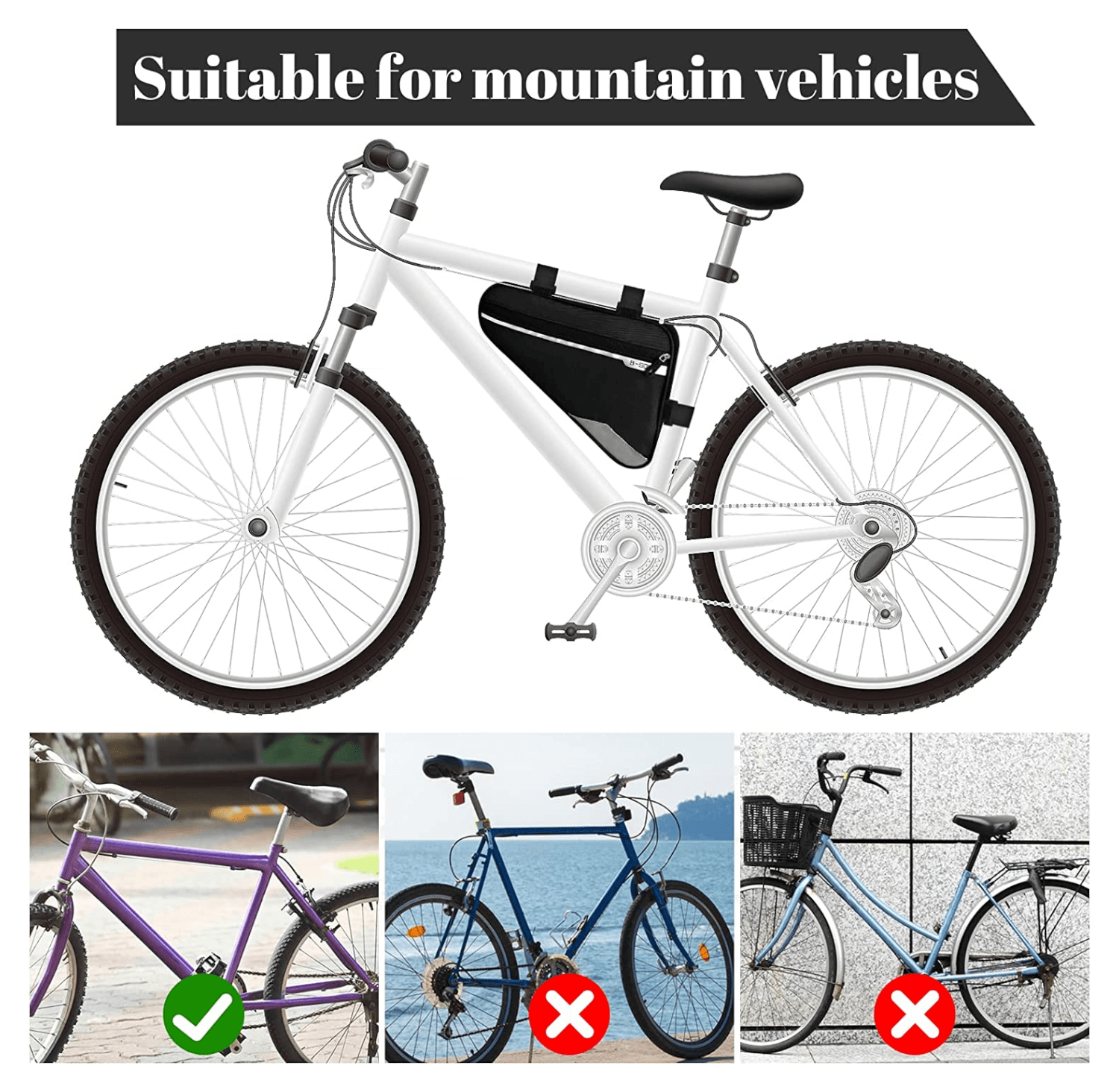 Bolso Triangular Impermeable Bicicleta 1.5 Litros BBP8