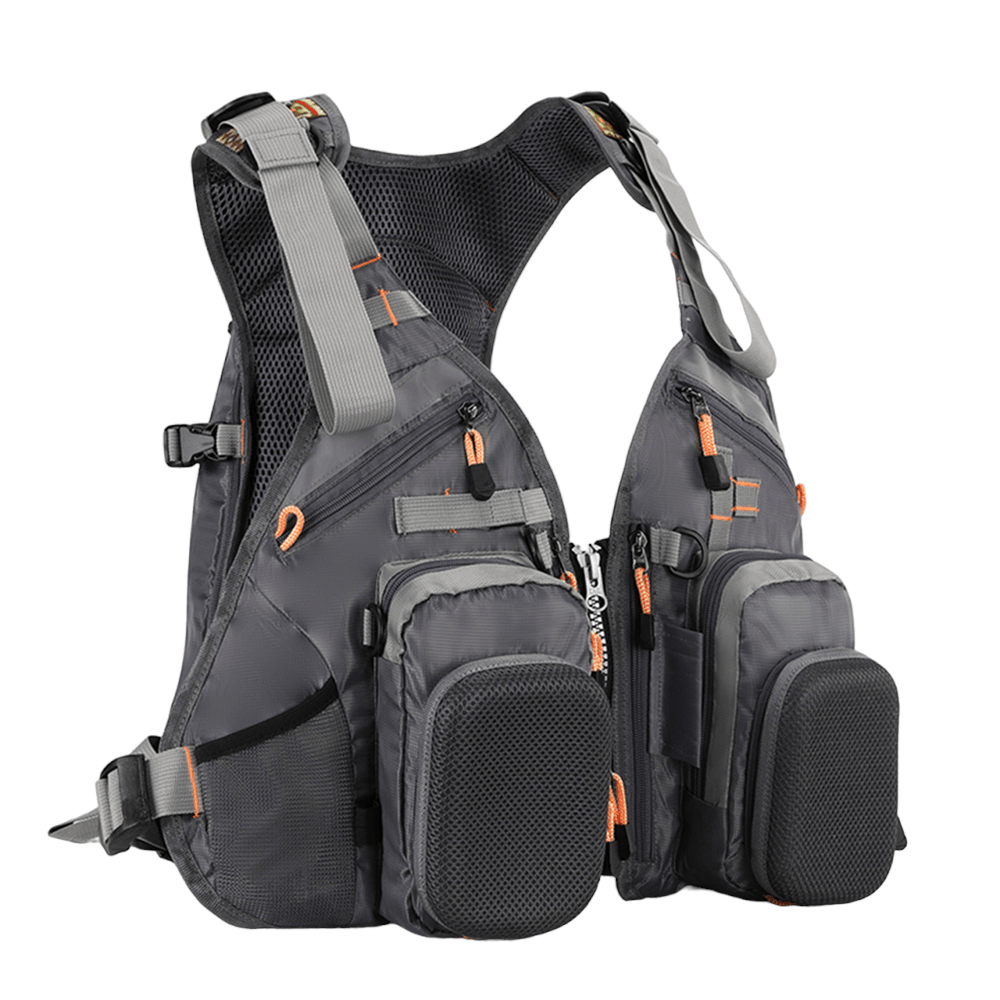 Chaleco Pesca Multiples bolsillos con cremallera CHP14