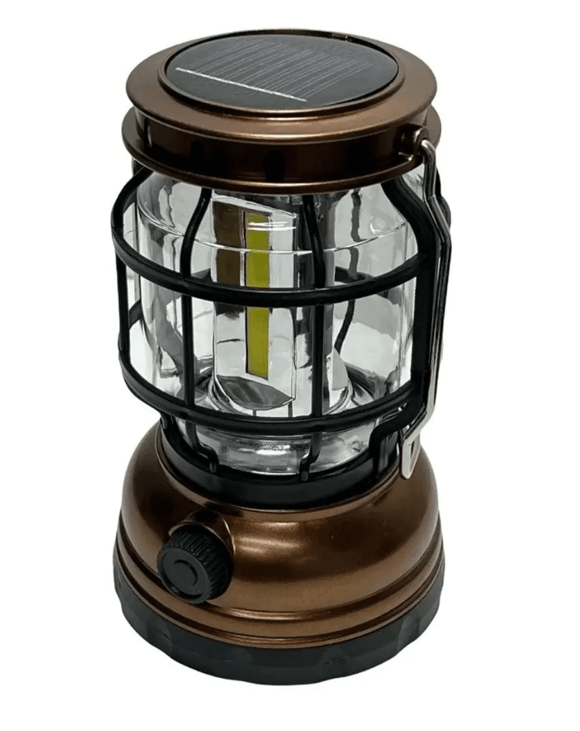 Lampara retro solar recargable camping outdoor LTL2
