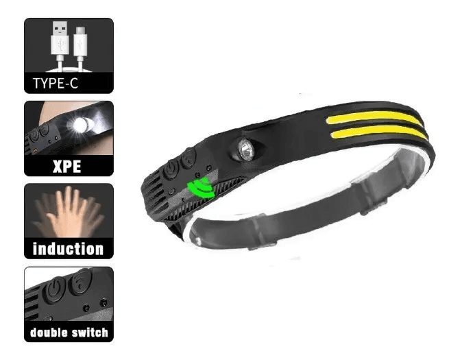 Linterna cabeza Recargable Multifunción Led270° Cob LTL10