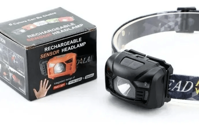 Mini Linterna Frontal Led Recargable Usb Led Rojo Y Blanco LTL6