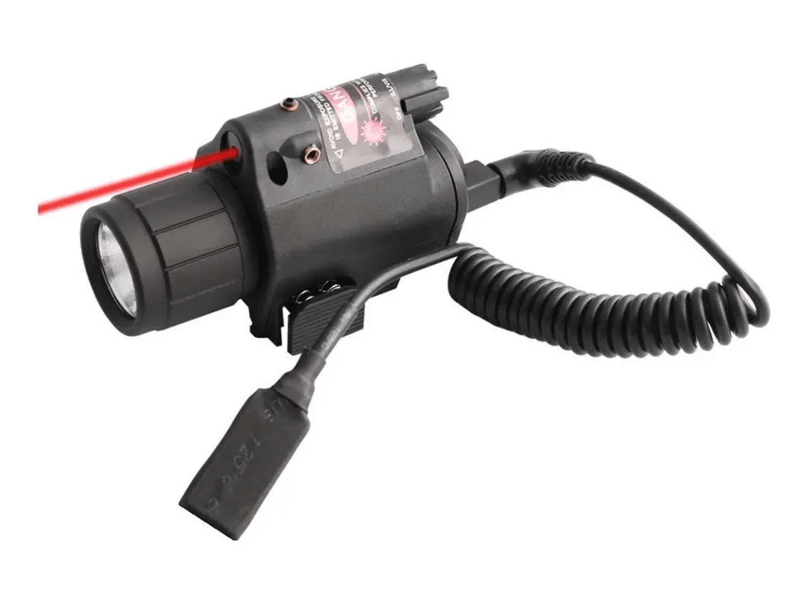 Linterna Led Con Laser Punto Rojo 20mm MLT3