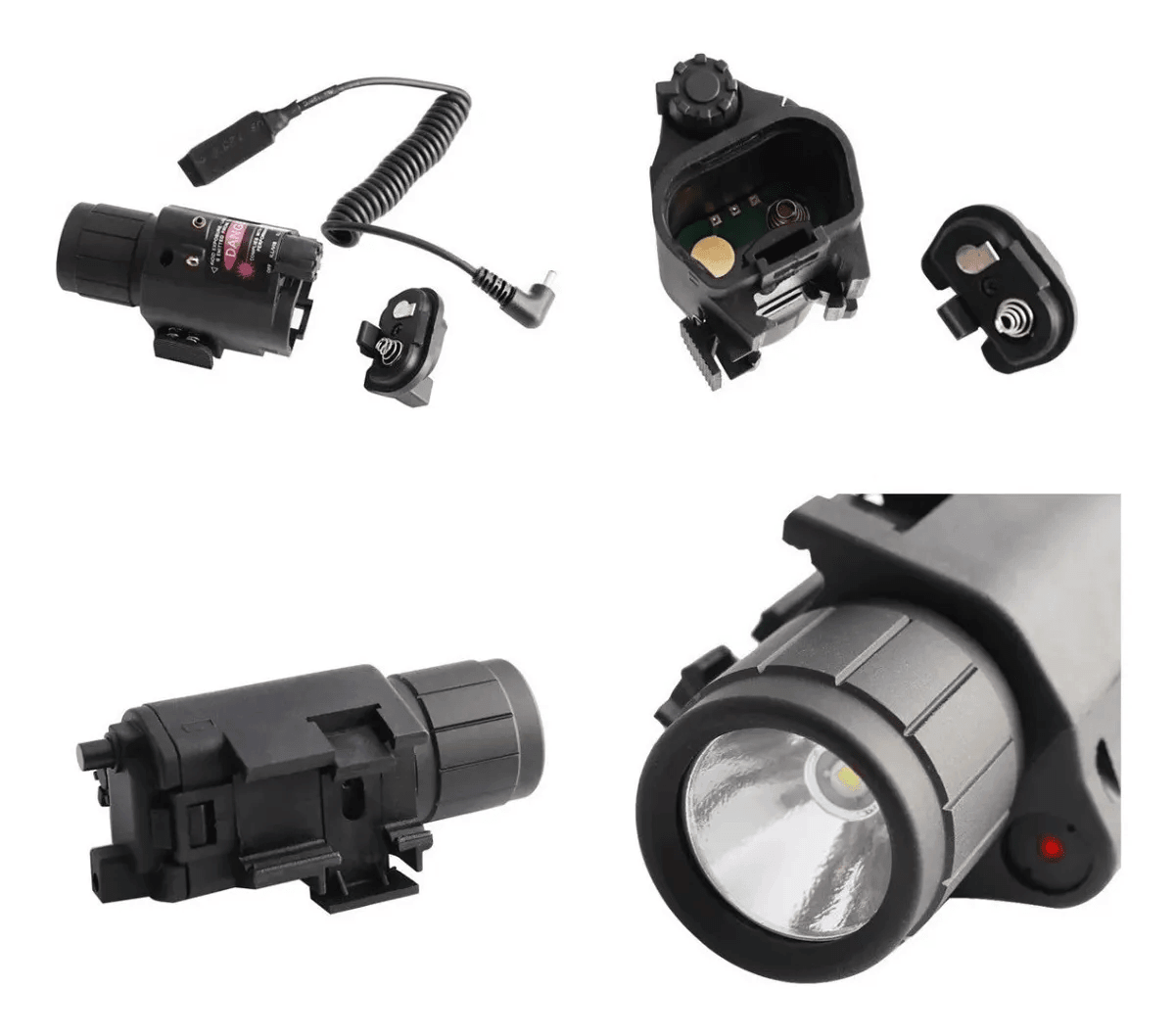 Linterna Led Con Laser Punto Rojo 20mm MLT3