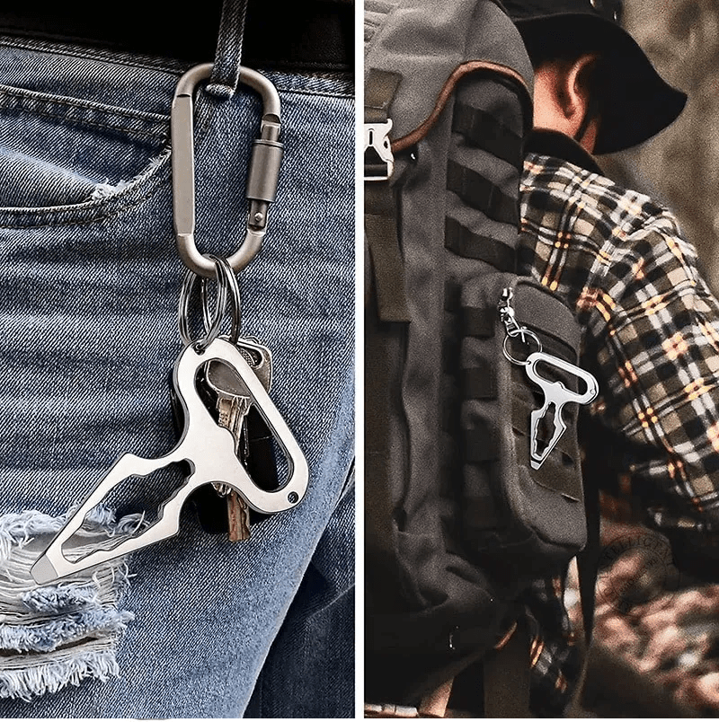 Llavero Multiherramienta Abrebotellas Destornillador Defensa EDC2