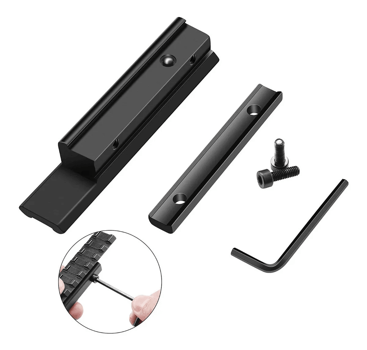 Montura adaptador mira telescopica riel picatinny 11a20 mm MTR6