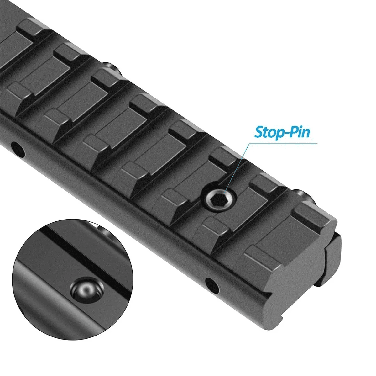 Montura adaptador mira telescopica riel picatinny 11a20 mm MTR6