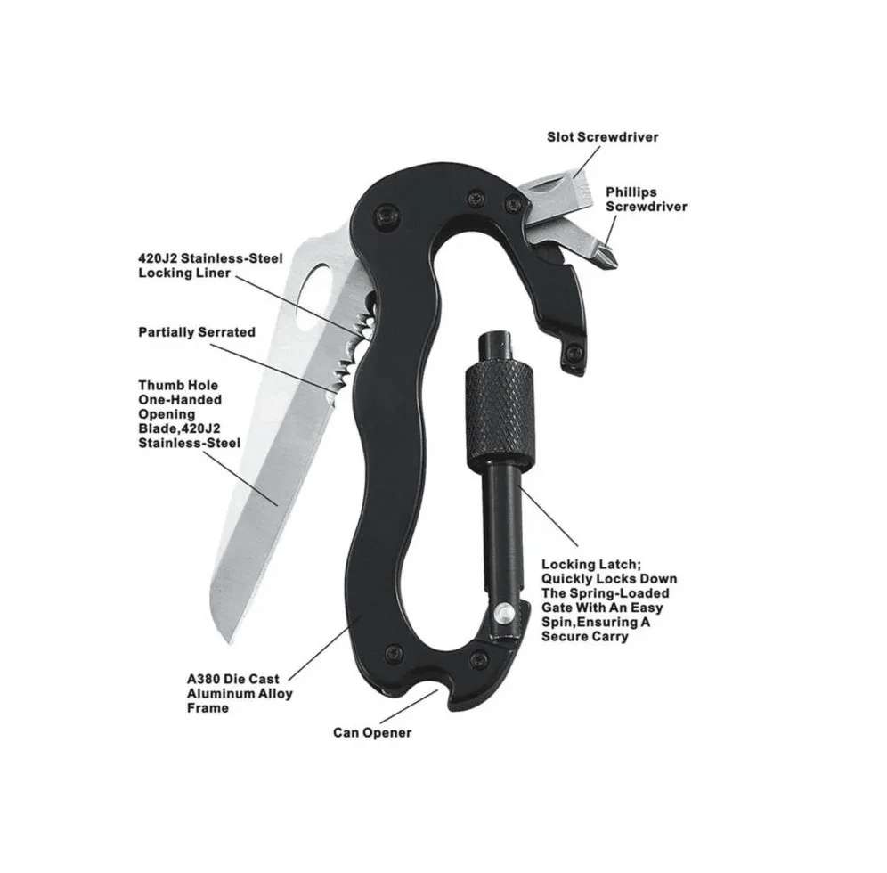 Mosqueton Cuchillo Multiherramienta MT3