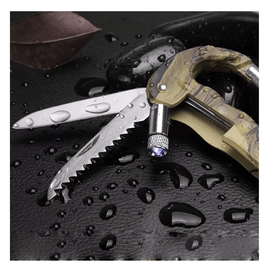 Mosqueton Llavero Multifuncion Luz Led MT5