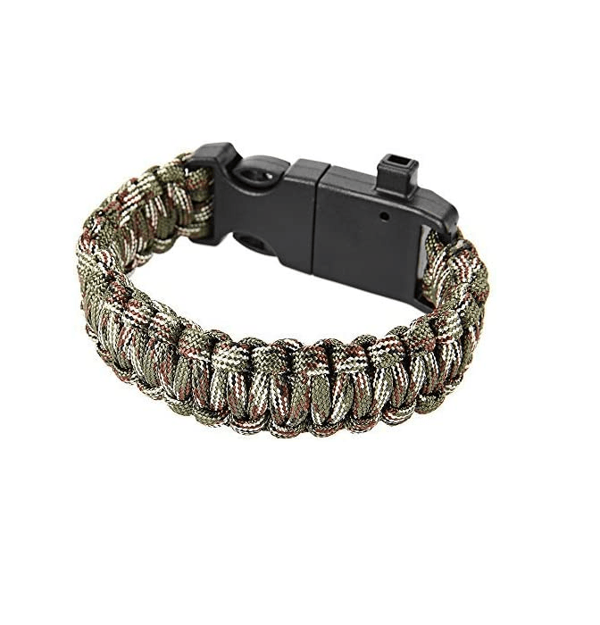 Pulsera Brujula Paracord Treking Supervivencia 5 En 1 BJ4