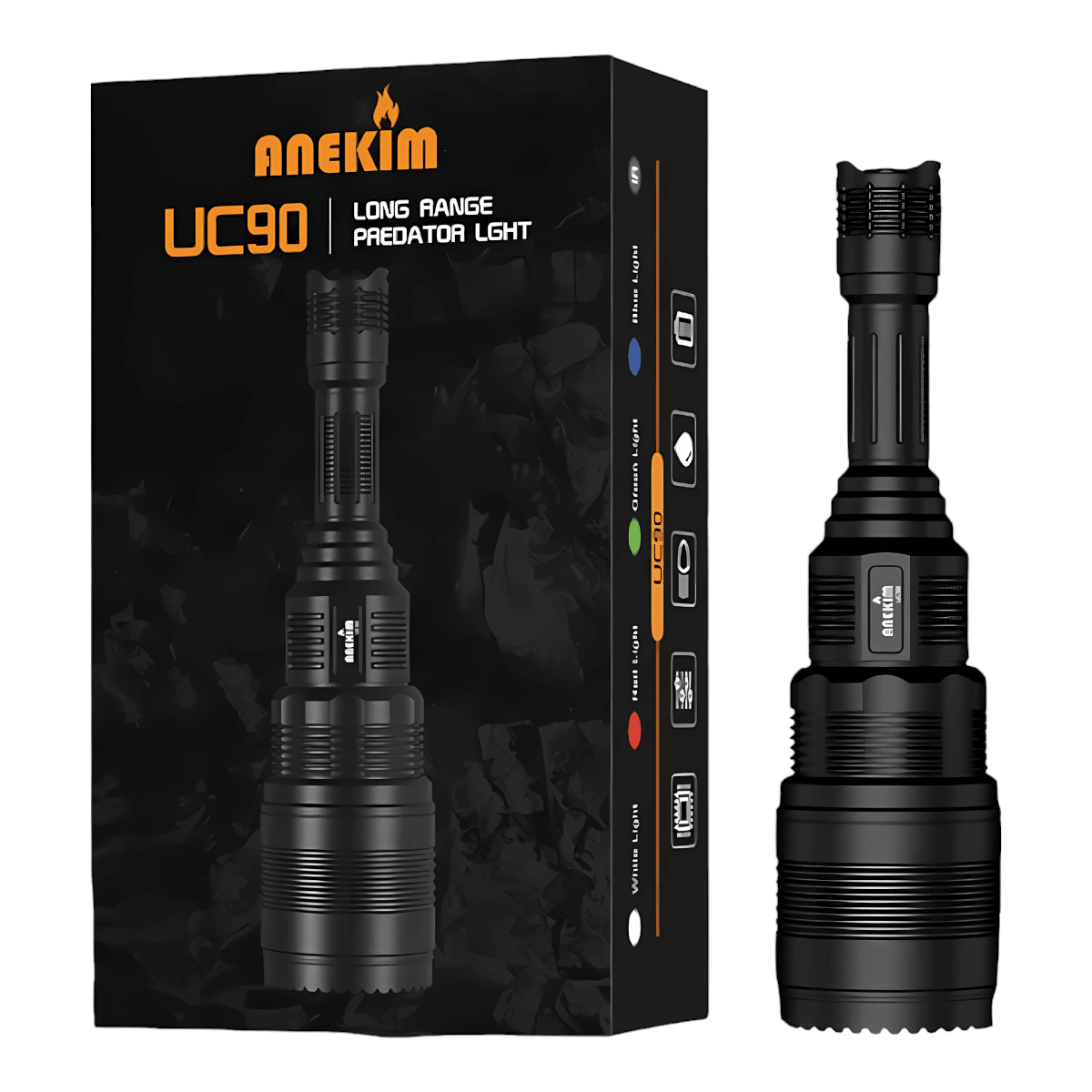 Linterna anekim uc90 predator lght luz tactica caza LTL43