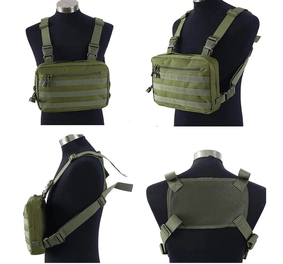 Bolso Táctico De Pecho Con Sistema Molle P2