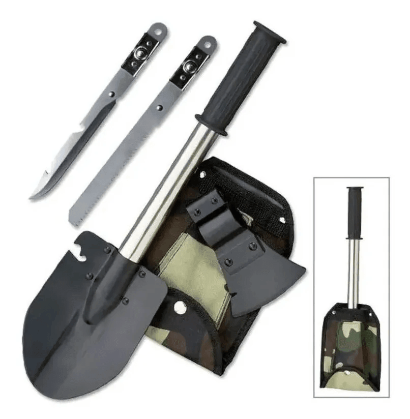Pala Multifuncional 4en1 Cuchillo Hacha Sierra CHMP2