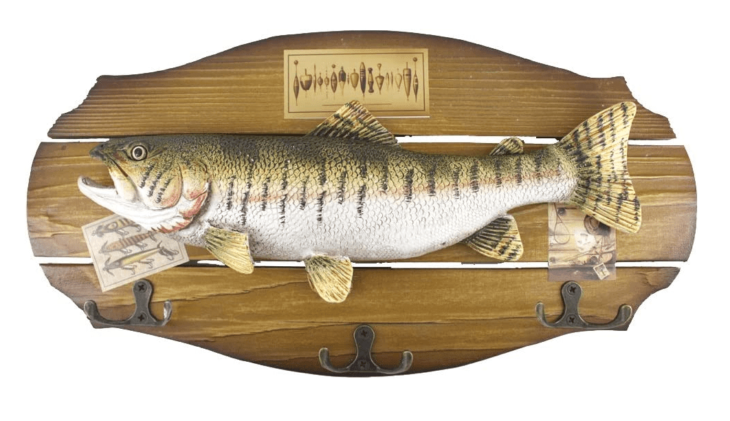 Colgador Perchero Pez Madera h-79