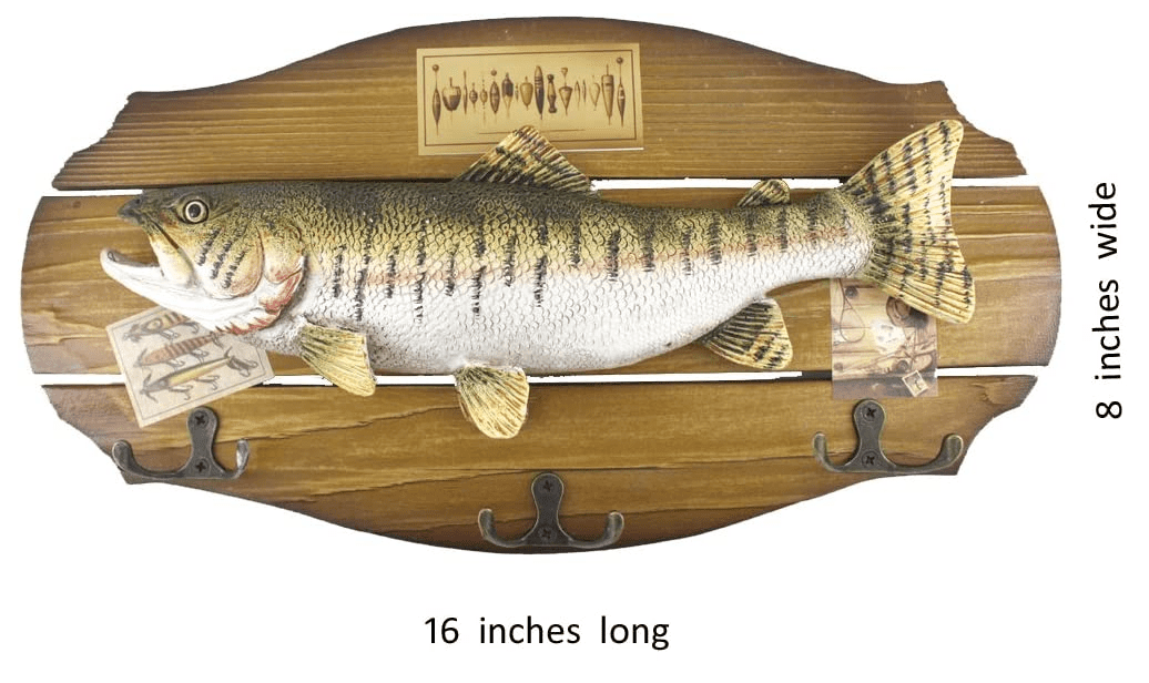 Colgador Perchero Pez Madera h-79