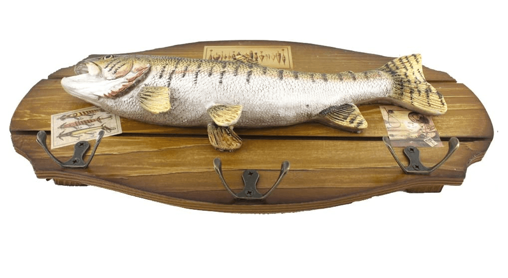 Colgador Perchero Pez Madera h-79