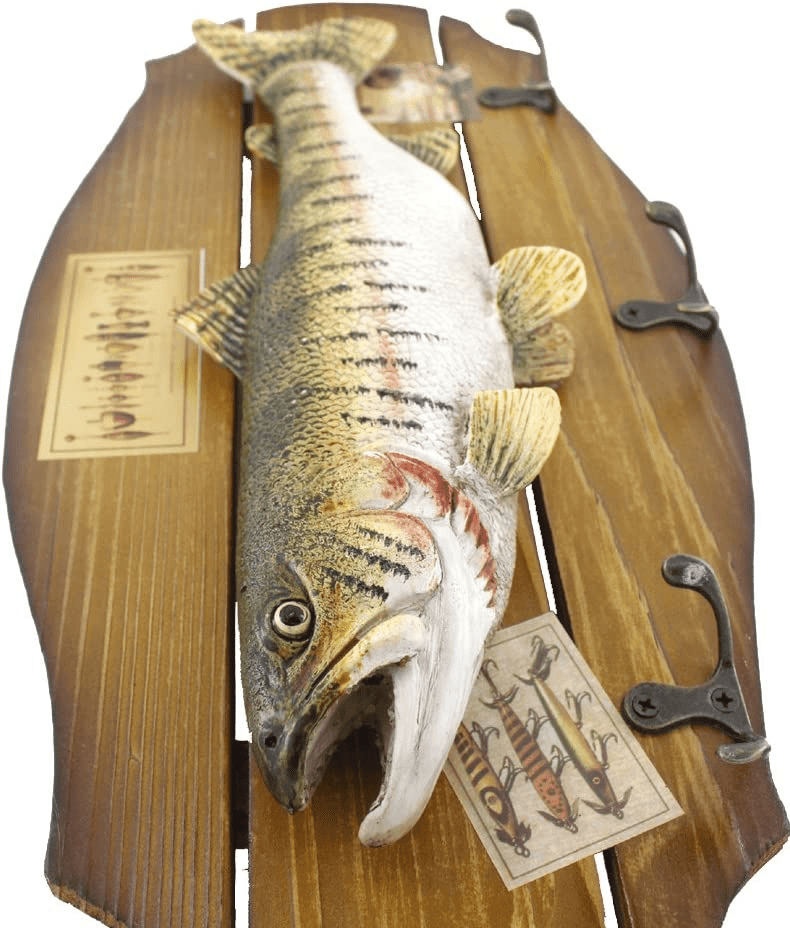Colgador Perchero Pez Madera h-79