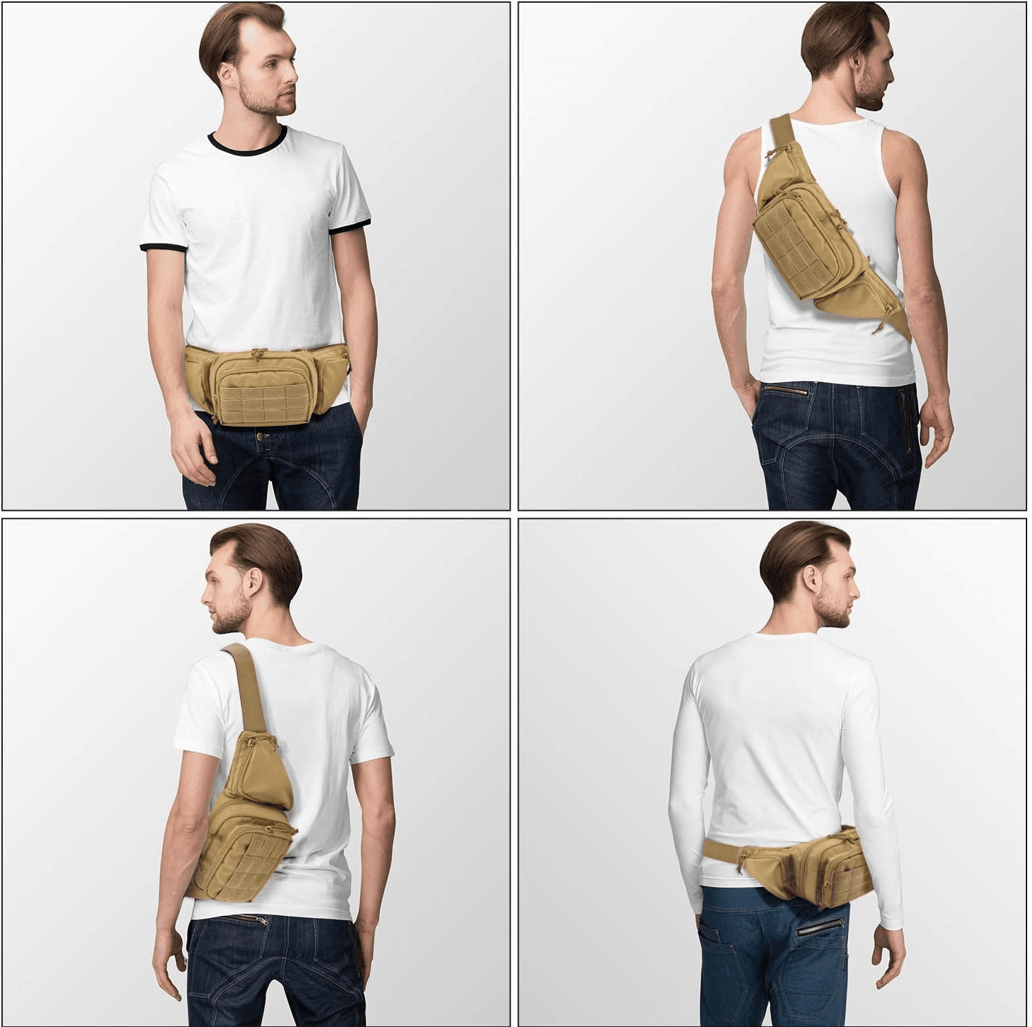 Riñonera Banano 7l Tactico Porta Pistola Airsoft Bt6